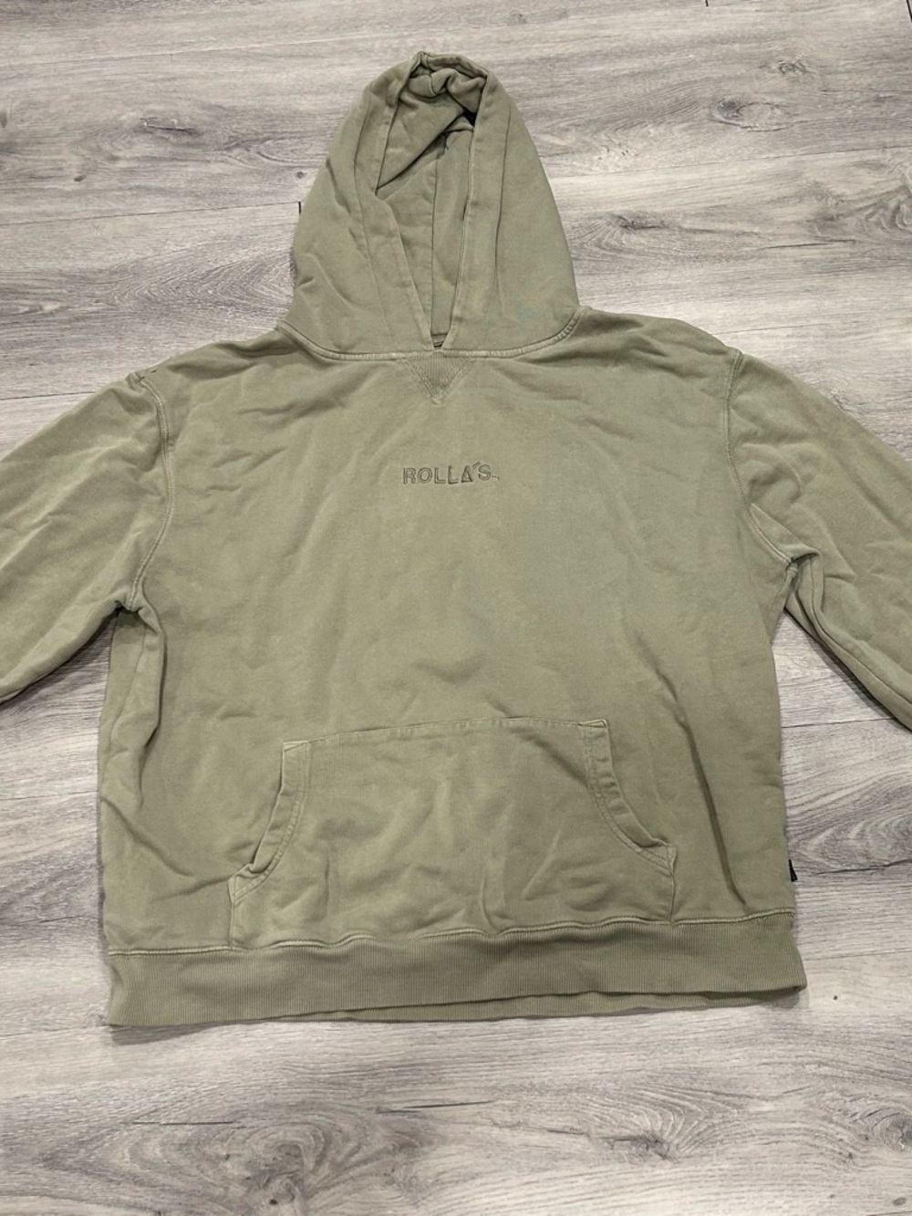 ROLLA'S Green Pullover Hoodie